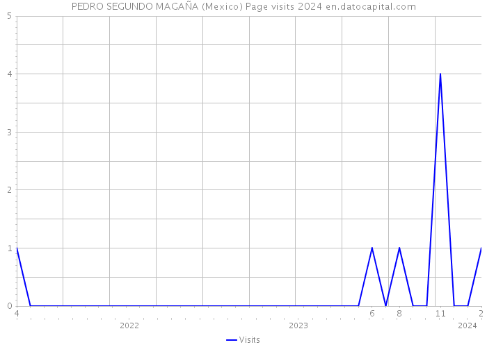 PEDRO SEGUNDO MAGAÑA (Mexico) Page visits 2024 