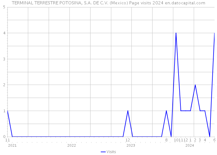 TERMINAL TERRESTRE POTOSINA, S.A. DE C.V. (Mexico) Page visits 2024 