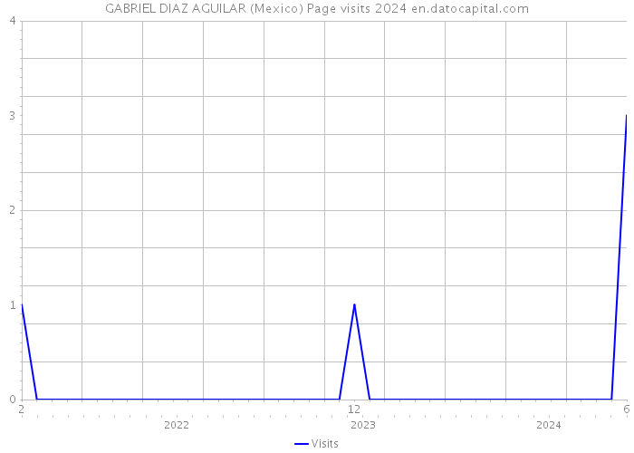GABRIEL DIAZ AGUILAR (Mexico) Page visits 2024 