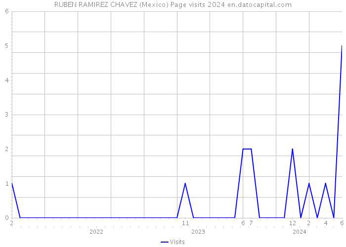 RUBEN RAMIREZ CHAVEZ (Mexico) Page visits 2024 