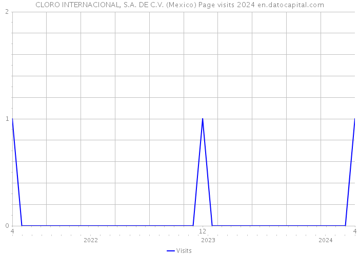CLORO INTERNACIONAL, S.A. DE C.V. (Mexico) Page visits 2024 