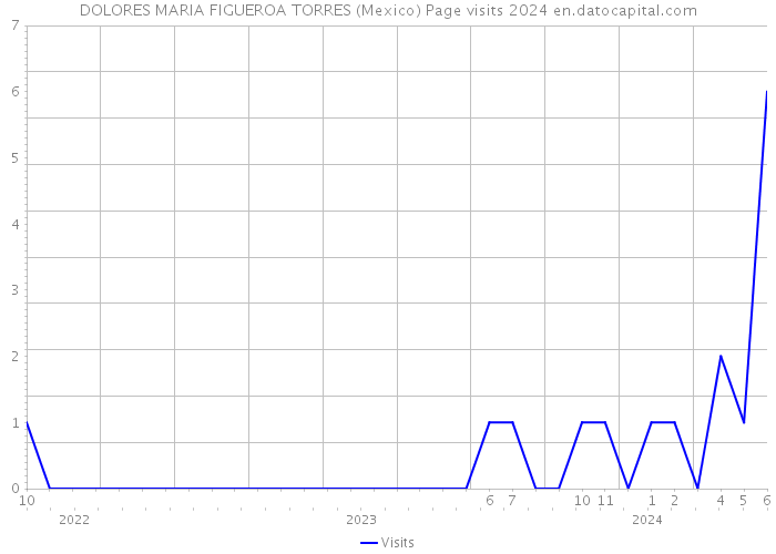 DOLORES MARIA FIGUEROA TORRES (Mexico) Page visits 2024 