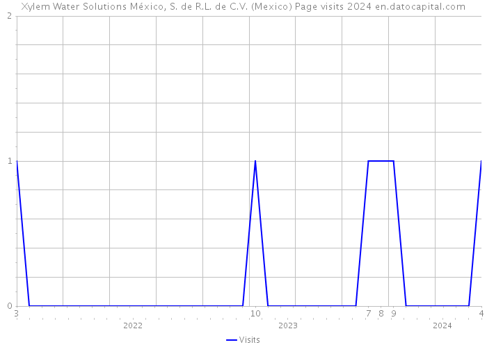 Xylem Water Solutions México, S. de R.L. de C.V. (Mexico) Page visits 2024 