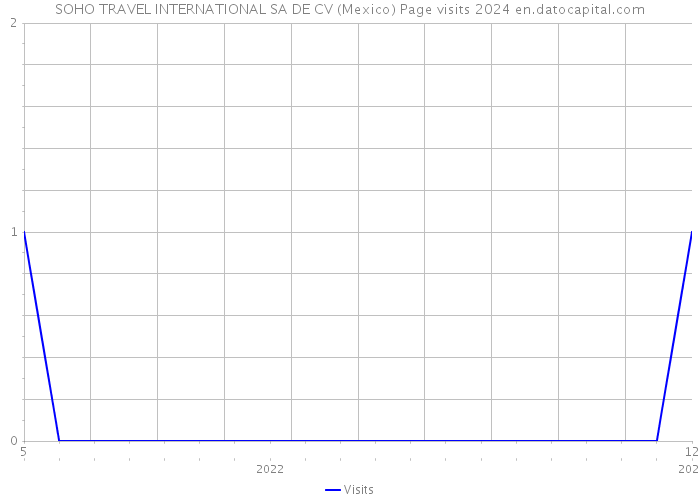 SOHO TRAVEL INTERNATIONAL SA DE CV (Mexico) Page visits 2024 