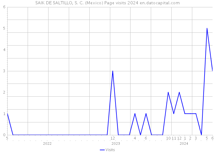SAIK DE SALTILLO, S. C. (Mexico) Page visits 2024 