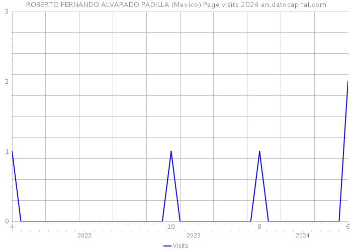 ROBERTO FERNANDO ALVARADO PADILLA (Mexico) Page visits 2024 