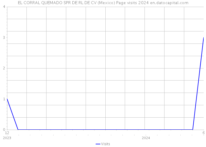 EL CORRAL QUEMADO SPR DE RL DE CV (Mexico) Page visits 2024 