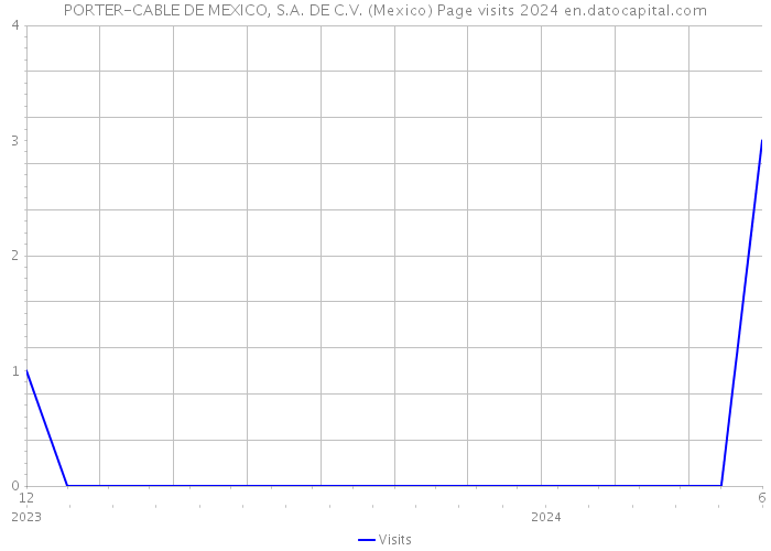 PORTER-CABLE DE MEXICO, S.A. DE C.V. (Mexico) Page visits 2024 