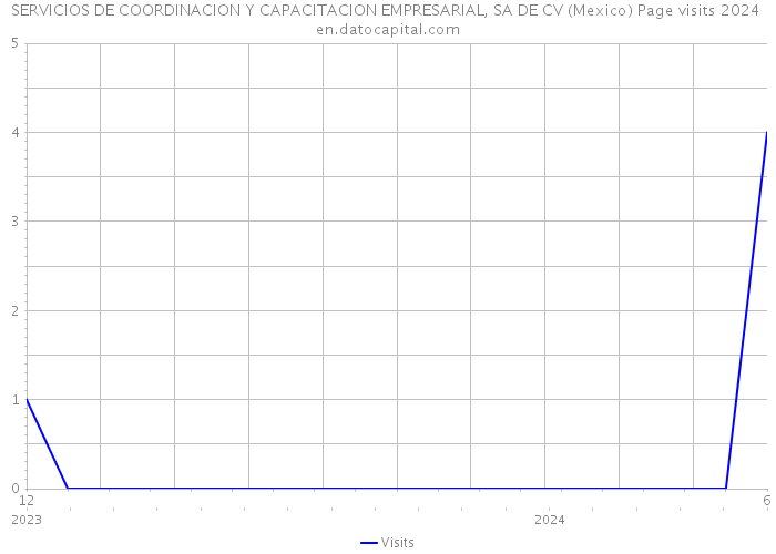 SERVICIOS DE COORDINACION Y CAPACITACION EMPRESARIAL, SA DE CV (Mexico) Page visits 2024 