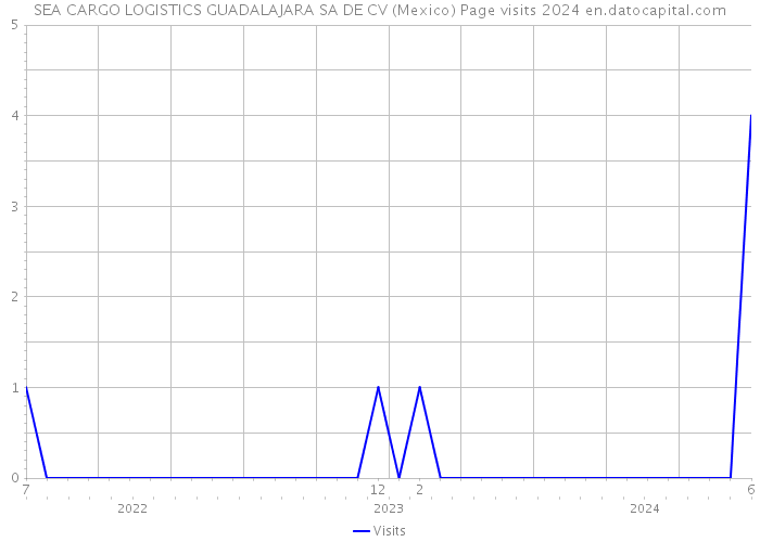 SEA CARGO LOGISTICS GUADALAJARA SA DE CV (Mexico) Page visits 2024 