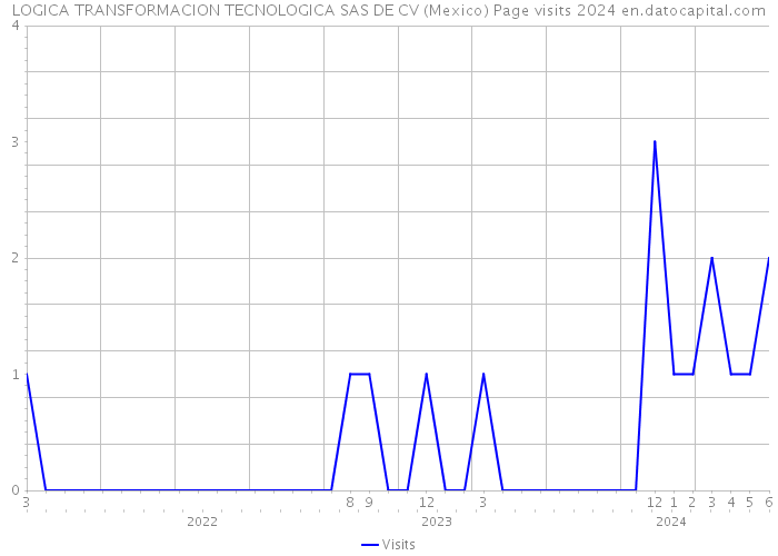 LOGICA TRANSFORMACION TECNOLOGICA SAS DE CV (Mexico) Page visits 2024 