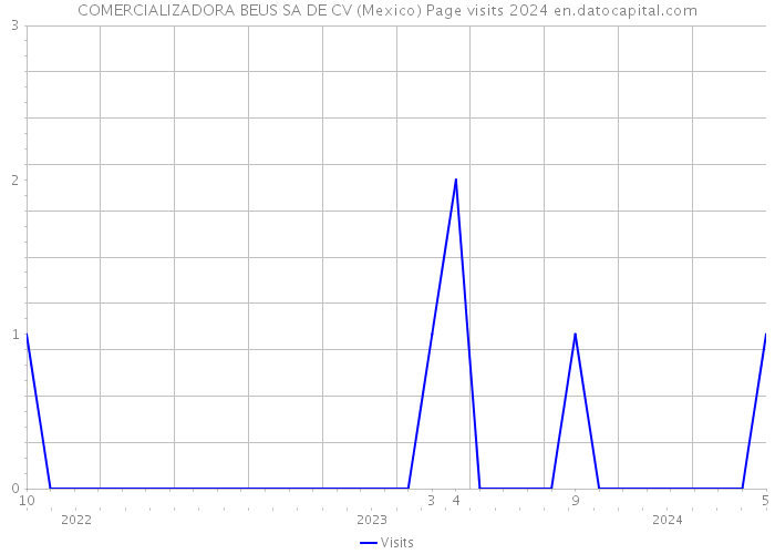 COMERCIALIZADORA BEUS SA DE CV (Mexico) Page visits 2024 