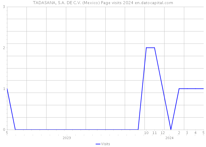 TADASANA, S.A. DE C.V. (Mexico) Page visits 2024 