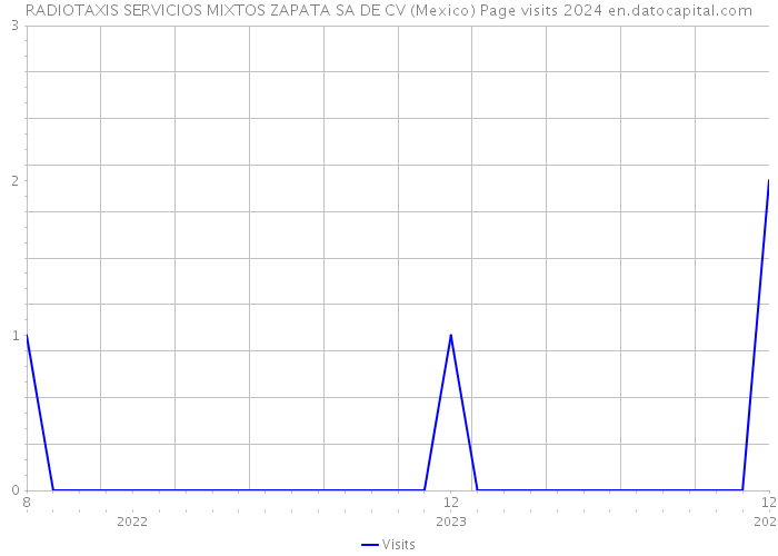 RADIOTAXIS SERVICIOS MIXTOS ZAPATA SA DE CV (Mexico) Page visits 2024 