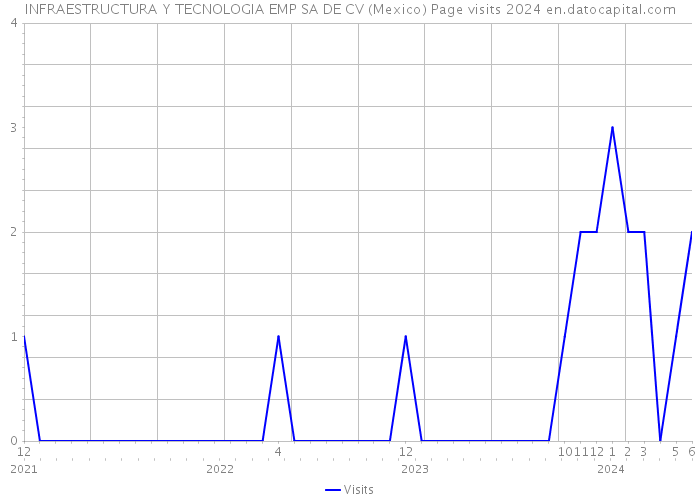 INFRAESTRUCTURA Y TECNOLOGIA EMP SA DE CV (Mexico) Page visits 2024 