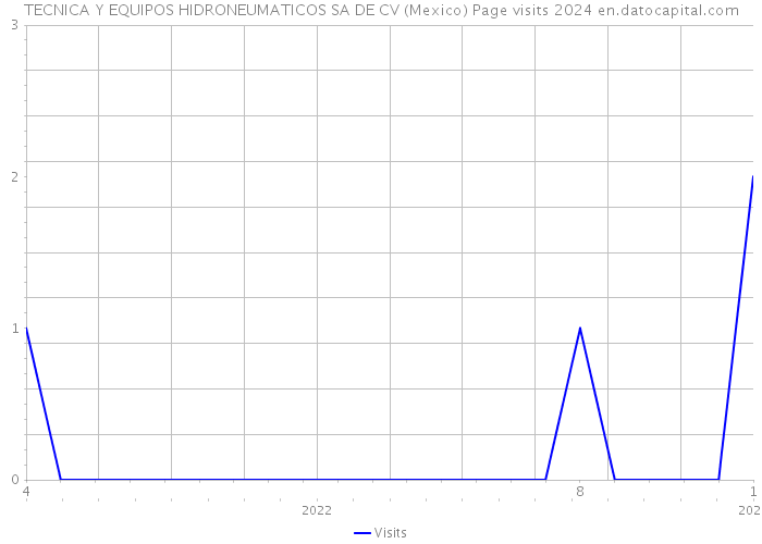 TECNICA Y EQUIPOS HIDRONEUMATICOS SA DE CV (Mexico) Page visits 2024 