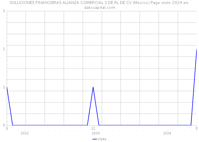 SOLUCIONES FINANCIERAS ALIANZA COMERCIAL S DE RL DE CV (Mexico) Page visits 2024 