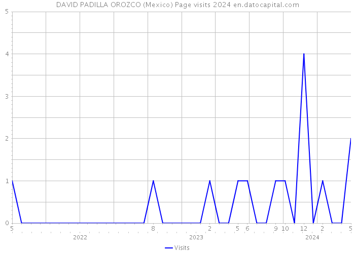DAVID PADILLA OROZCO (Mexico) Page visits 2024 