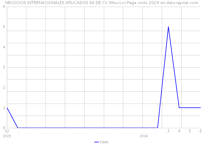 NEGOCIOS INTERNACIONALES APLICADOS SA DE CV (Mexico) Page visits 2024 