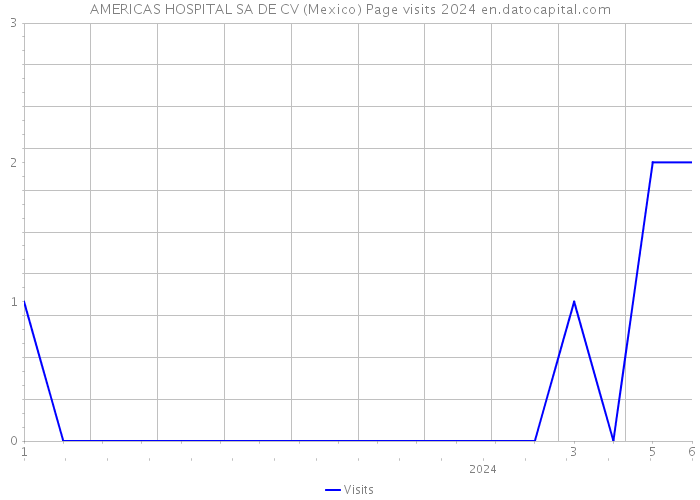 AMERICAS HOSPITAL SA DE CV (Mexico) Page visits 2024 