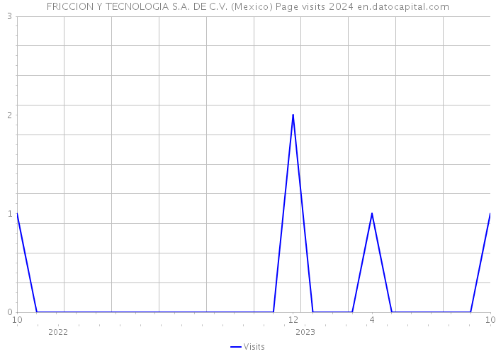 FRICCION Y TECNOLOGIA S.A. DE C.V. (Mexico) Page visits 2024 