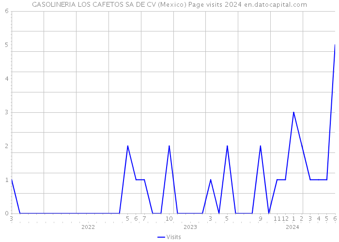 GASOLINERIA LOS CAFETOS SA DE CV (Mexico) Page visits 2024 
