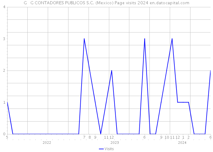 G + G CONTADORES PUBLICOS S.C. (Mexico) Page visits 2024 