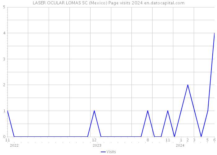 LASER OCULAR LOMAS SC (Mexico) Page visits 2024 