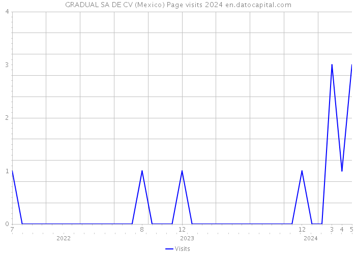 GRADUAL SA DE CV (Mexico) Page visits 2024 