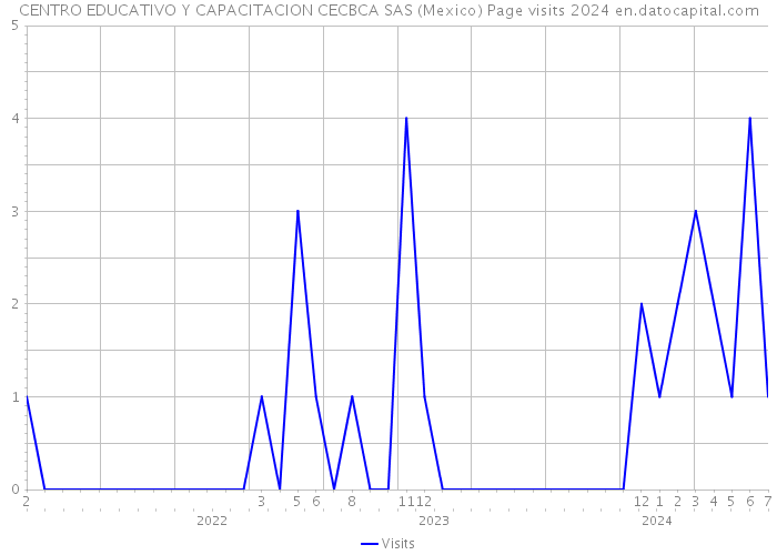 CENTRO EDUCATIVO Y CAPACITACION CECBCA SAS (Mexico) Page visits 2024 