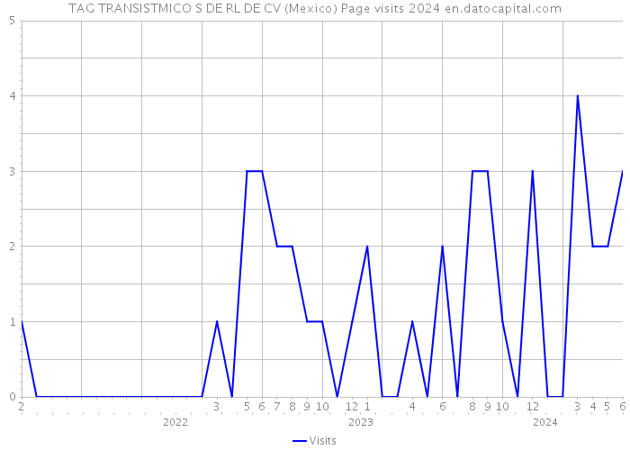 TAG TRANSISTMICO S DE RL DE CV (Mexico) Page visits 2024 