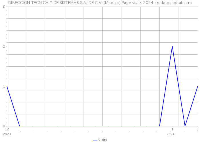 DIRECCION TECNICA Y DE SISTEMAS S.A. DE C.V. (Mexico) Page visits 2024 