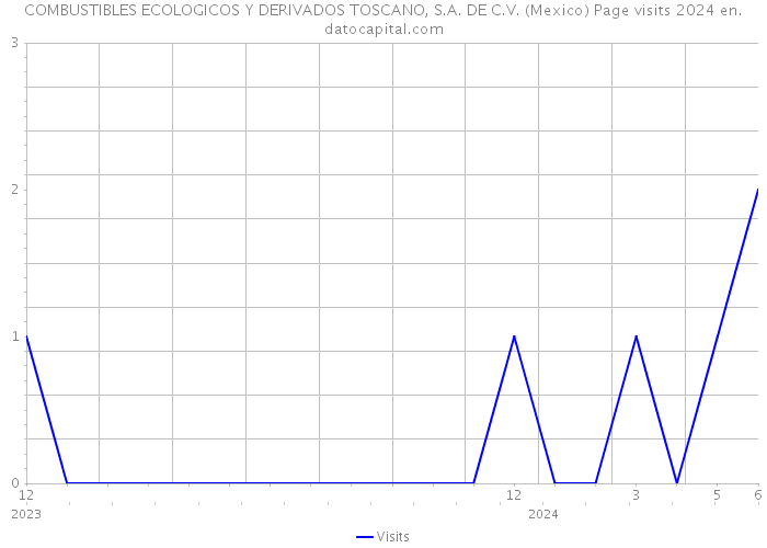 COMBUSTIBLES ECOLOGICOS Y DERIVADOS TOSCANO, S.A. DE C.V. (Mexico) Page visits 2024 