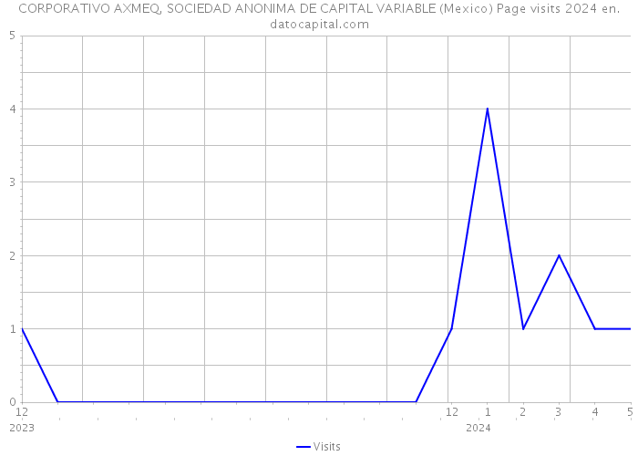 CORPORATIVO AXMEQ, SOCIEDAD ANONIMA DE CAPITAL VARIABLE (Mexico) Page visits 2024 