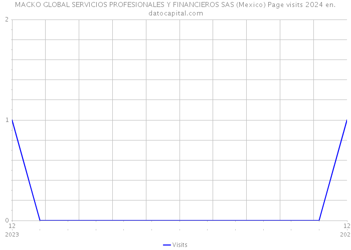 MACKO GLOBAL SERVICIOS PROFESIONALES Y FINANCIEROS SAS (Mexico) Page visits 2024 