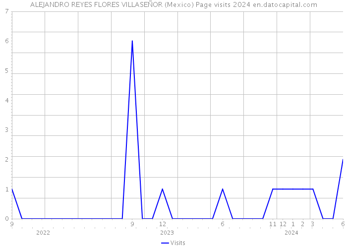 ALEJANDRO REYES FLORES VILLASEÑOR (Mexico) Page visits 2024 