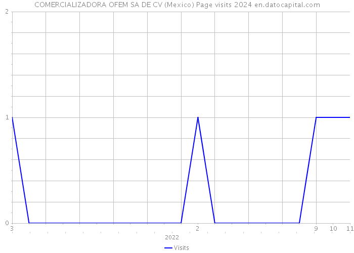 COMERCIALIZADORA OFEM SA DE CV (Mexico) Page visits 2024 