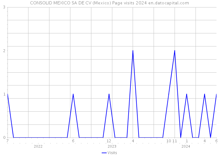 CONSOLID MEXICO SA DE CV (Mexico) Page visits 2024 