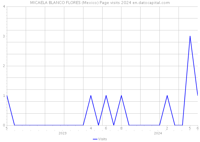 MICAELA BLANCO FLORES (Mexico) Page visits 2024 