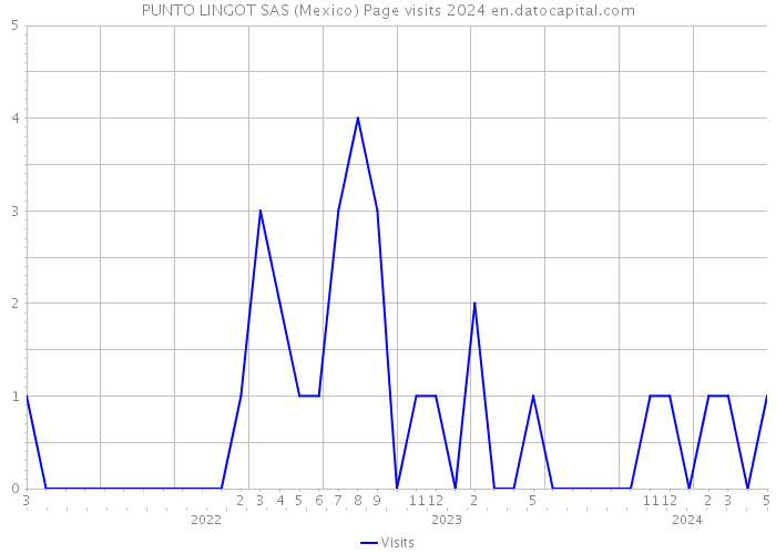 PUNTO LINGOT SAS (Mexico) Page visits 2024 