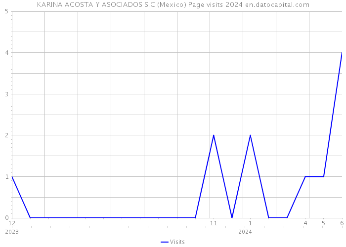 KARINA ACOSTA Y ASOCIADOS S.C (Mexico) Page visits 2024 