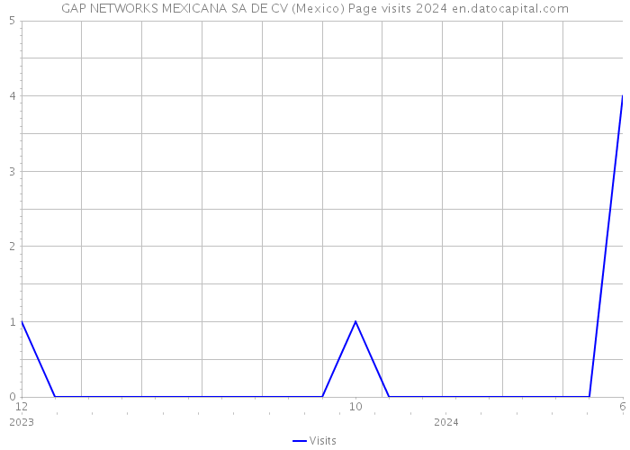 GAP NETWORKS MEXICANA SA DE CV (Mexico) Page visits 2024 