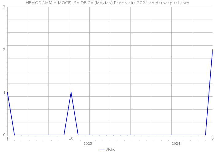 HEMODINAMIA MOCEL SA DE CV (Mexico) Page visits 2024 