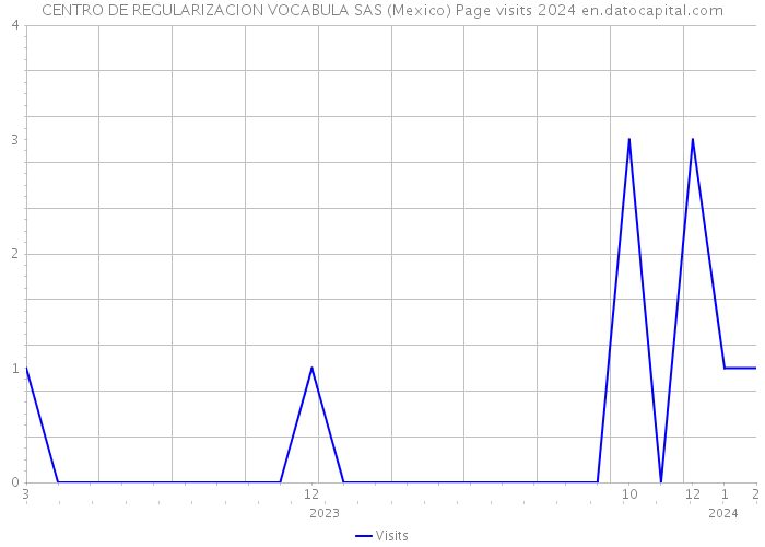 CENTRO DE REGULARIZACION VOCABULA SAS (Mexico) Page visits 2024 