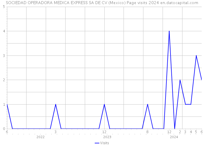 SOCIEDAD OPERADORA MEDICA EXPRESS SA DE CV (Mexico) Page visits 2024 