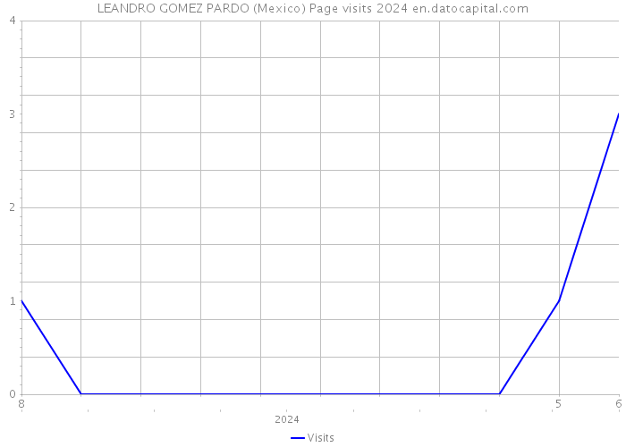 LEANDRO GOMEZ PARDO (Mexico) Page visits 2024 