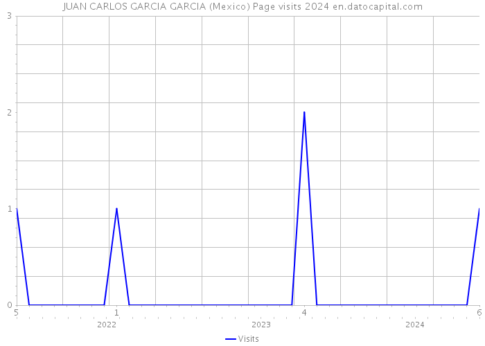 JUAN CARLOS GARCIA GARCIA (Mexico) Page visits 2024 