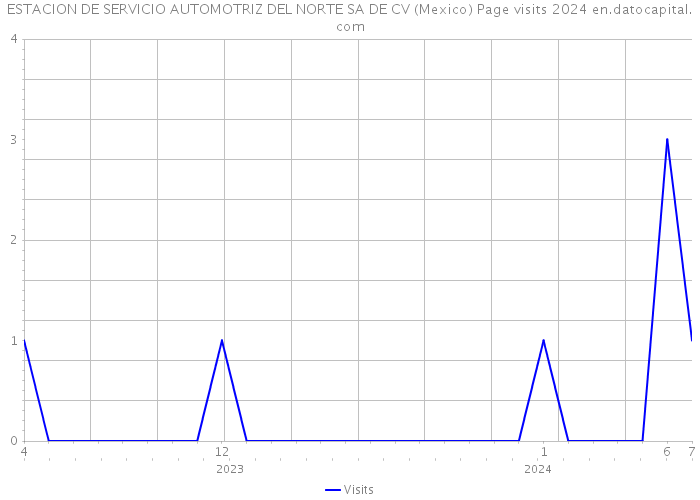 ESTACION DE SERVICIO AUTOMOTRIZ DEL NORTE SA DE CV (Mexico) Page visits 2024 