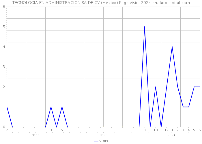 TECNOLOGIA EN ADMINISTRACION SA DE CV (Mexico) Page visits 2024 