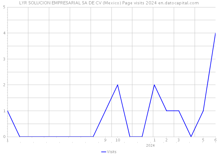 LYR SOLUCION EMPRESARIAL SA DE CV (Mexico) Page visits 2024 